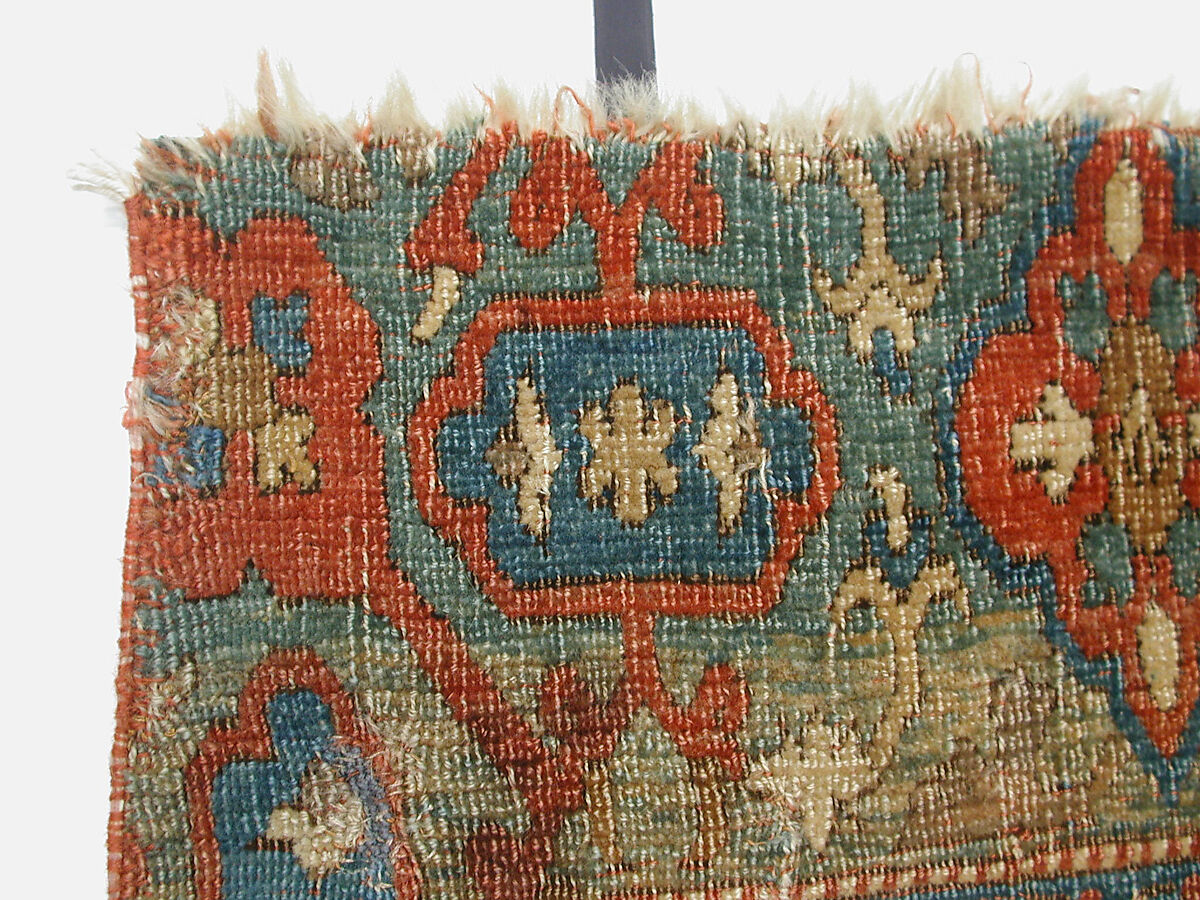 'Chessboard' Carpet, Animal hair (warp and pile), wool (weft); asymmetrically knotted pile
