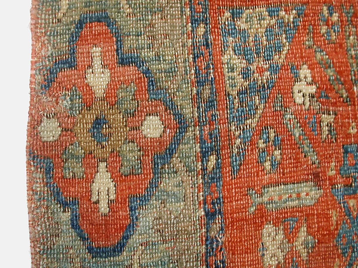 'Chessboard' Carpet, Animal hair (warp and pile), wool (weft); asymmetrically knotted pile