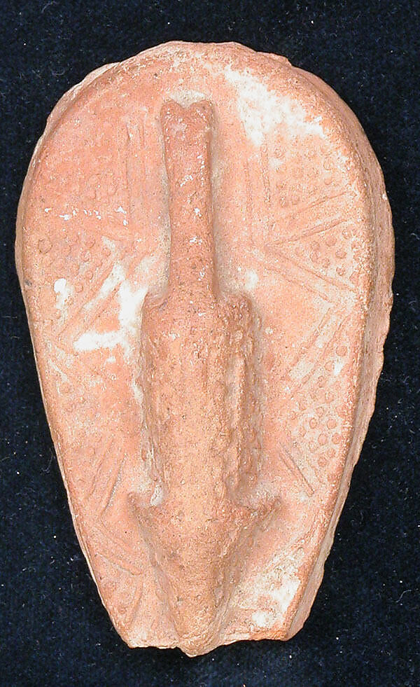 Bath Scraper, Earthenware; unglazed, molded 