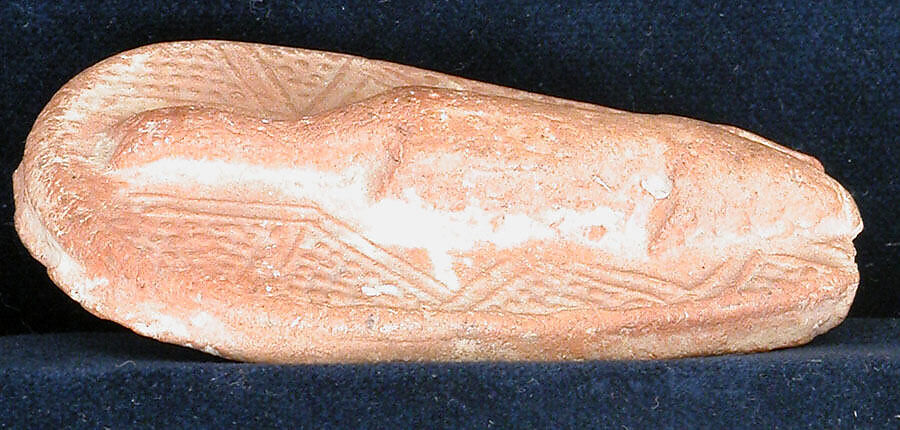 Bath Scraper, Earthenware; unglazed, molded