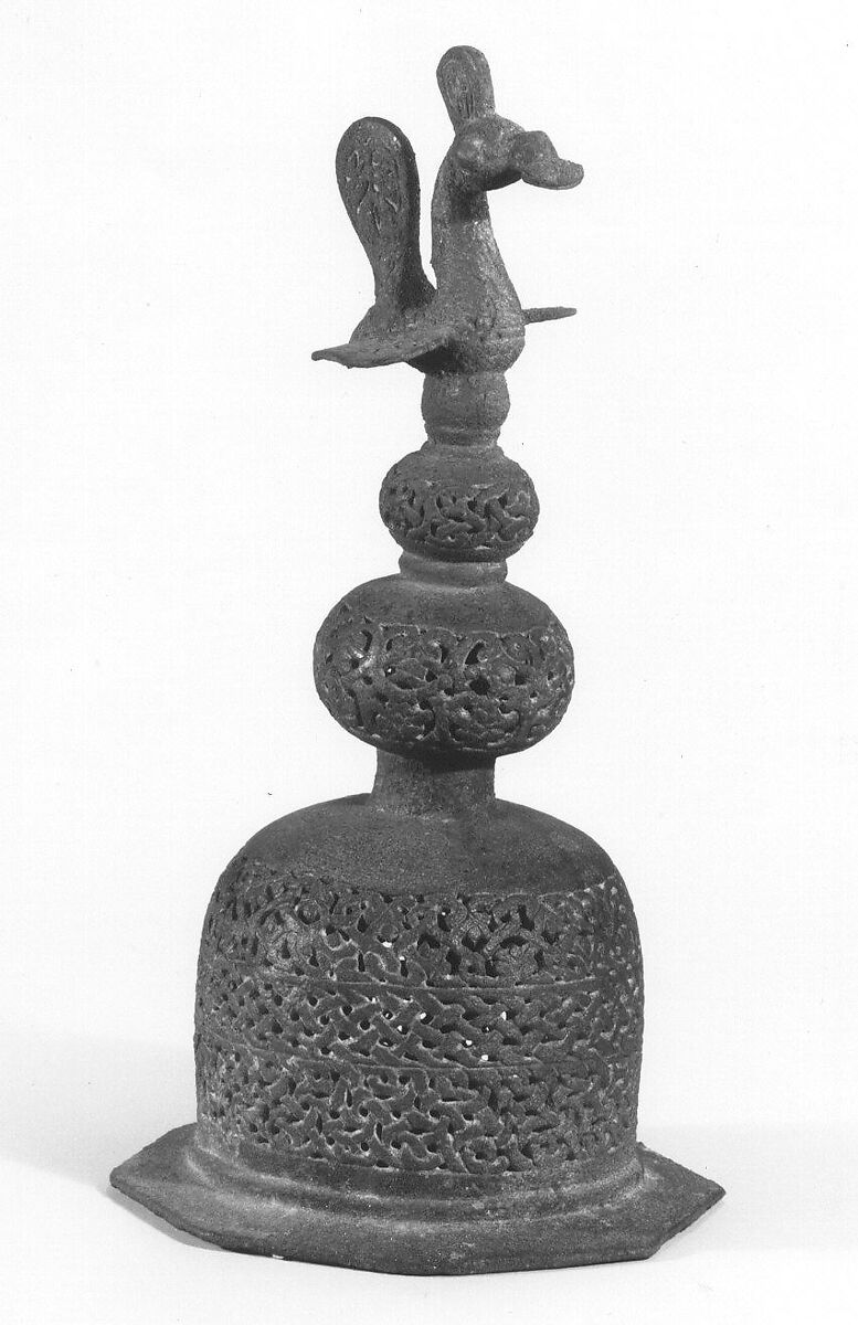 Finial, Bronze; cast, engraved and openwork decoration