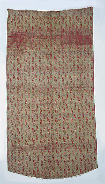 Textile Fragment, Silk, metal wrapped thread 