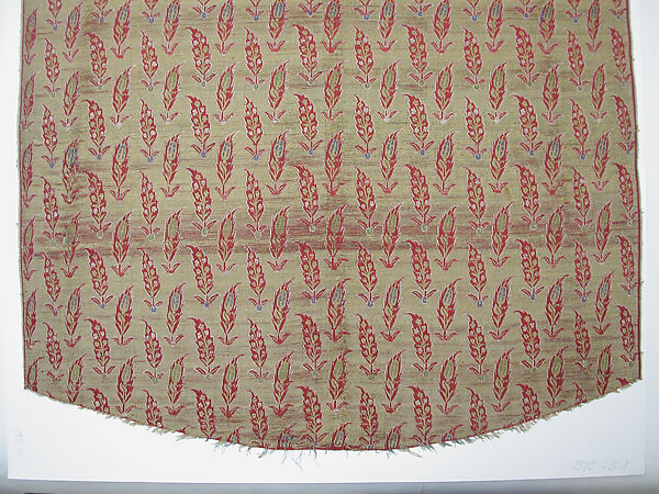 Textile Fragment, Silk, metal wrapped thread