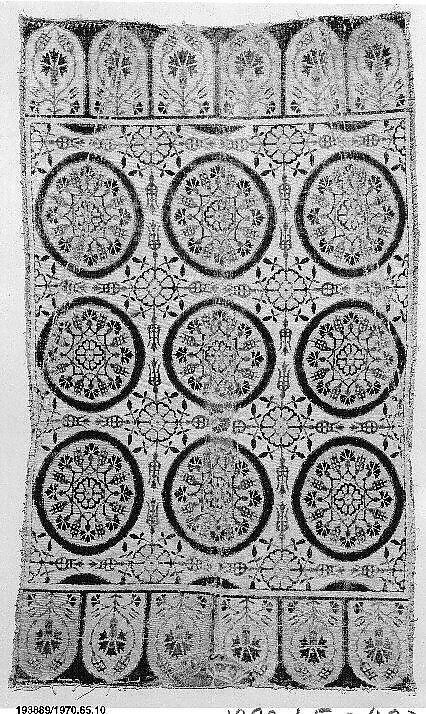 Cushion Cover (Yastik), Silk, cotton, metal wrapped thread; cut and voided velvet, brocaded