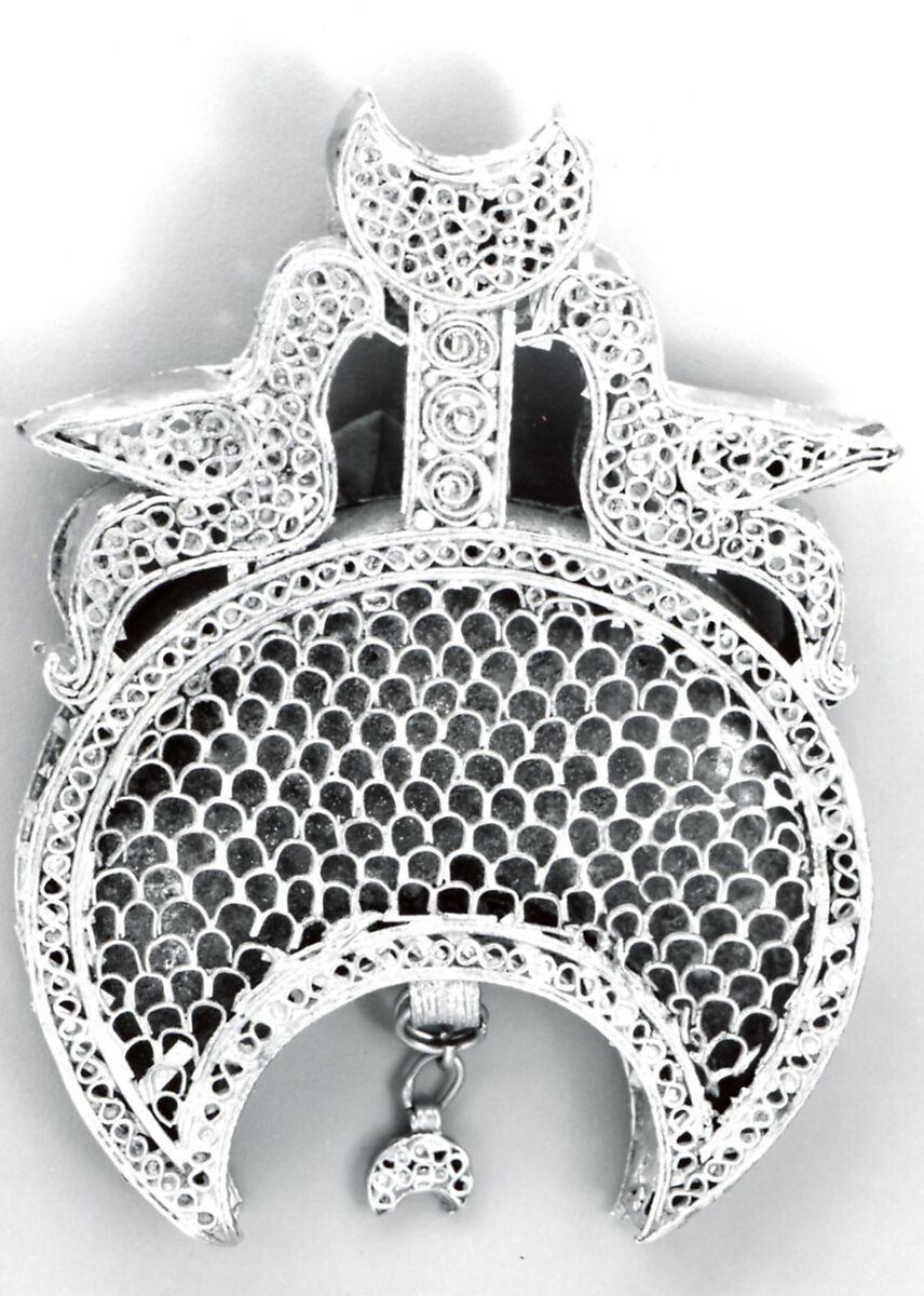 Necklace Centerpiece, Gold, glass