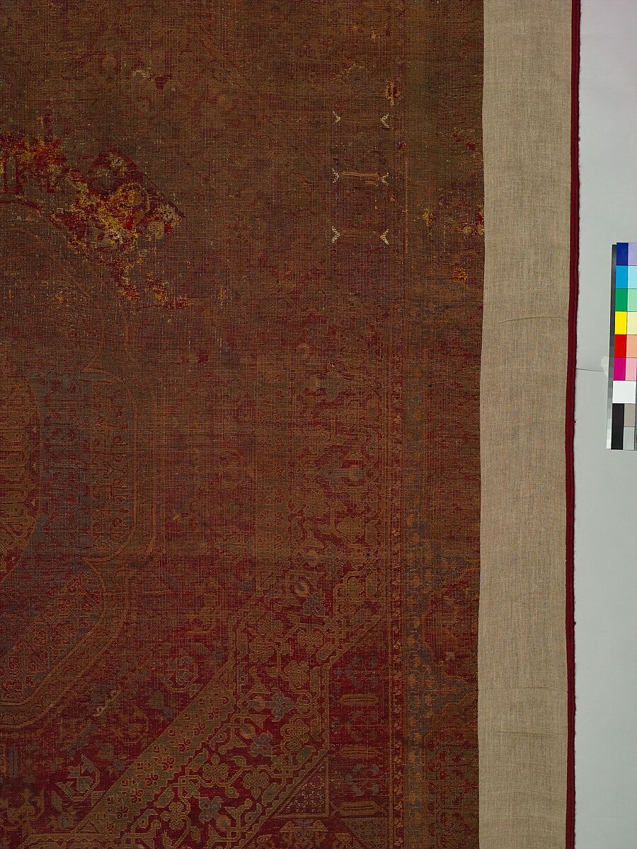 Five Medallion Carpet, Wool (warp, weft, and pile); asymmetrically knotted pile