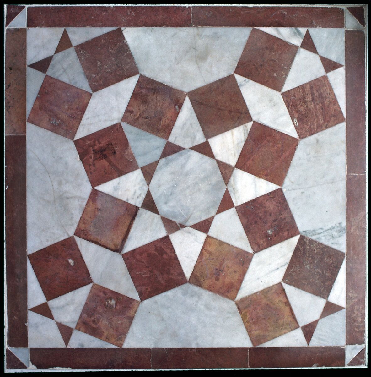 Damascus Room, Wood (poplar) with gesso relief, gold and tin leaf, glazes and paint; wood (cypress, poplar, and mulberry), mother-of-pearl, marble and other stones, stucco with glass, plaster ceramic tiles, iron, brass