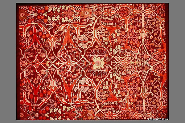 Carpet, Silk (warp), cotton (weft), wool (pile); both symmetrically and asymmetrically knotted pile