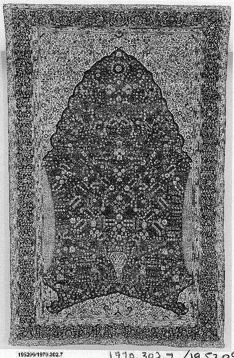 Pashmina Carpet with Gateway-and-Millefleur Pattern, Cotton (warp and weft), pashmina wool (pile); asymmetrically knotted pile