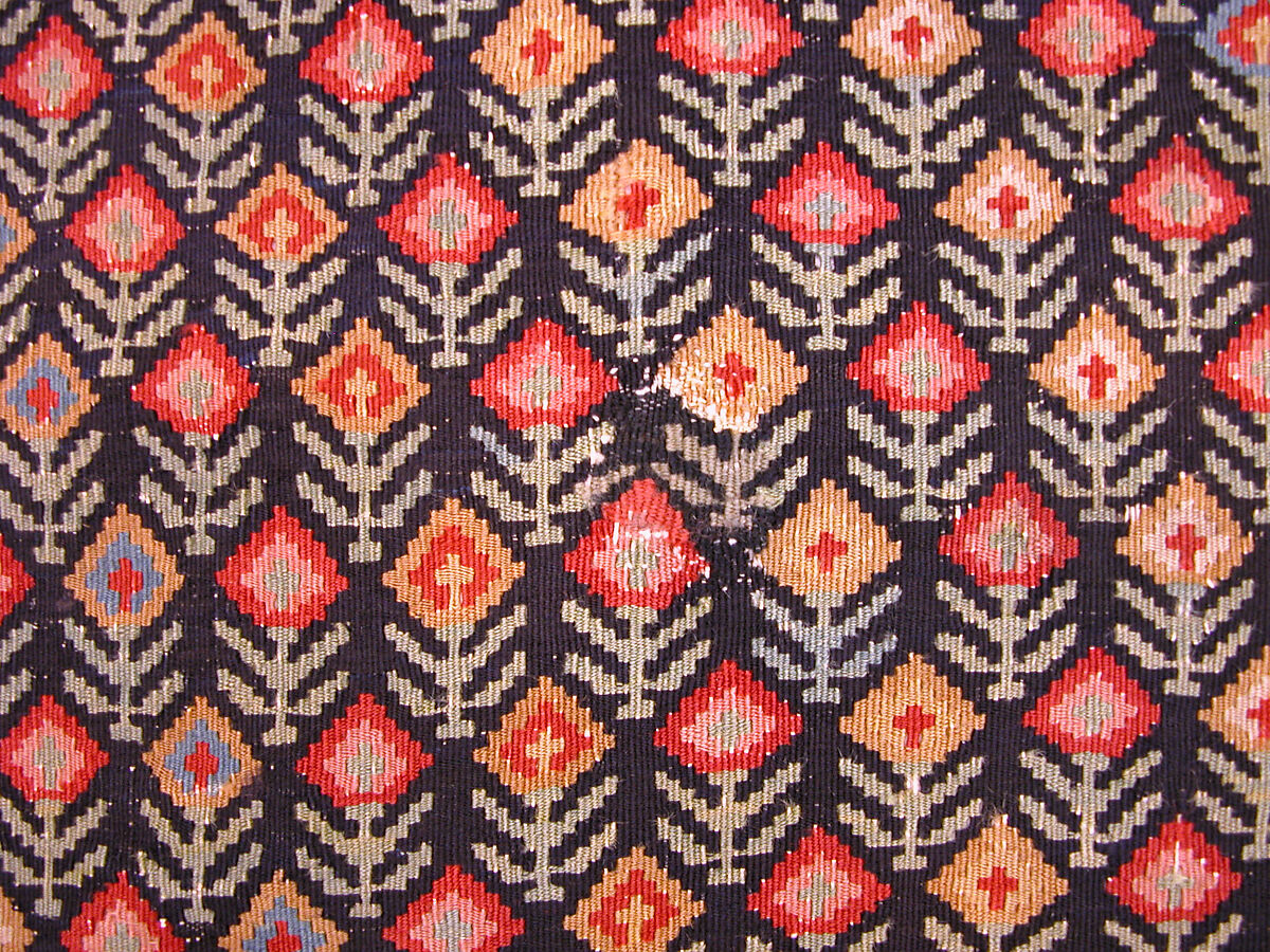 "Senneh" Prayer Rug, Cotton (warp), wool (weft); tapestry-woven