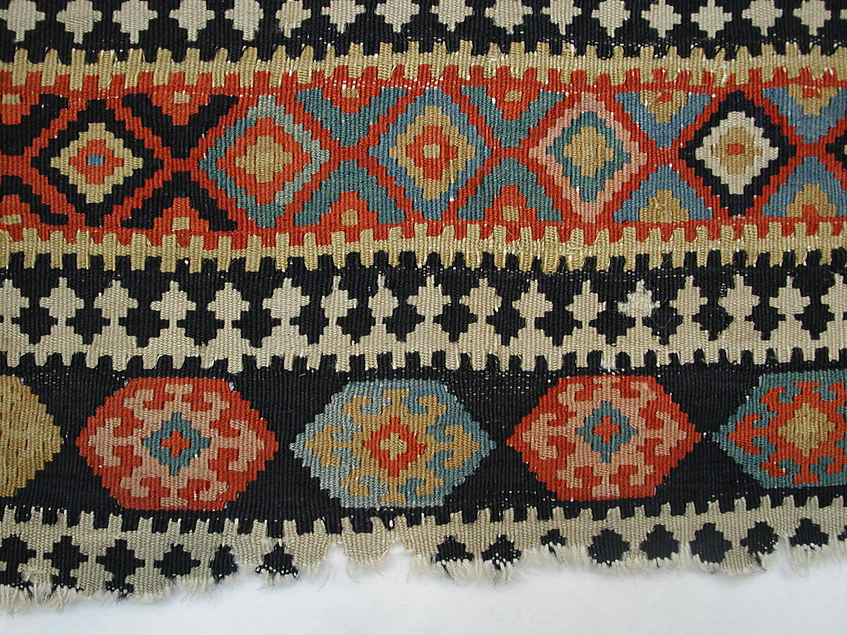 "Senneh" Prayer Rug, Cotton (warp), wool (weft); tapestry-woven
