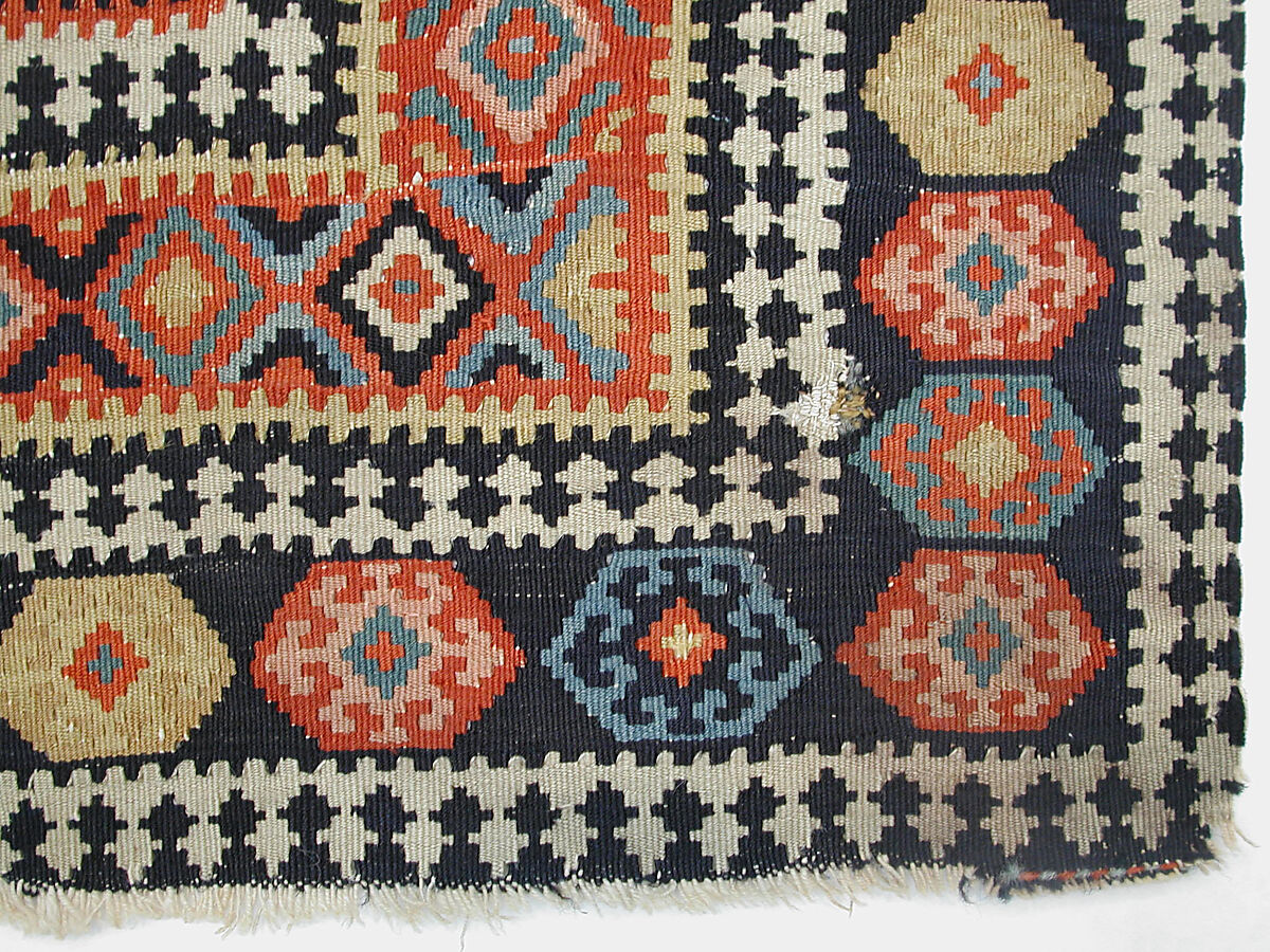 "Senneh" Prayer Rug, Cotton (warp), wool (weft); tapestry-woven