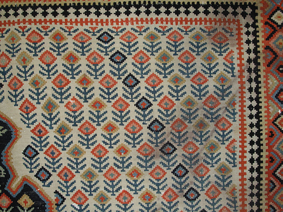 "Senneh" Prayer Rug, Cotton (warp), wool (weft); tapestry-woven