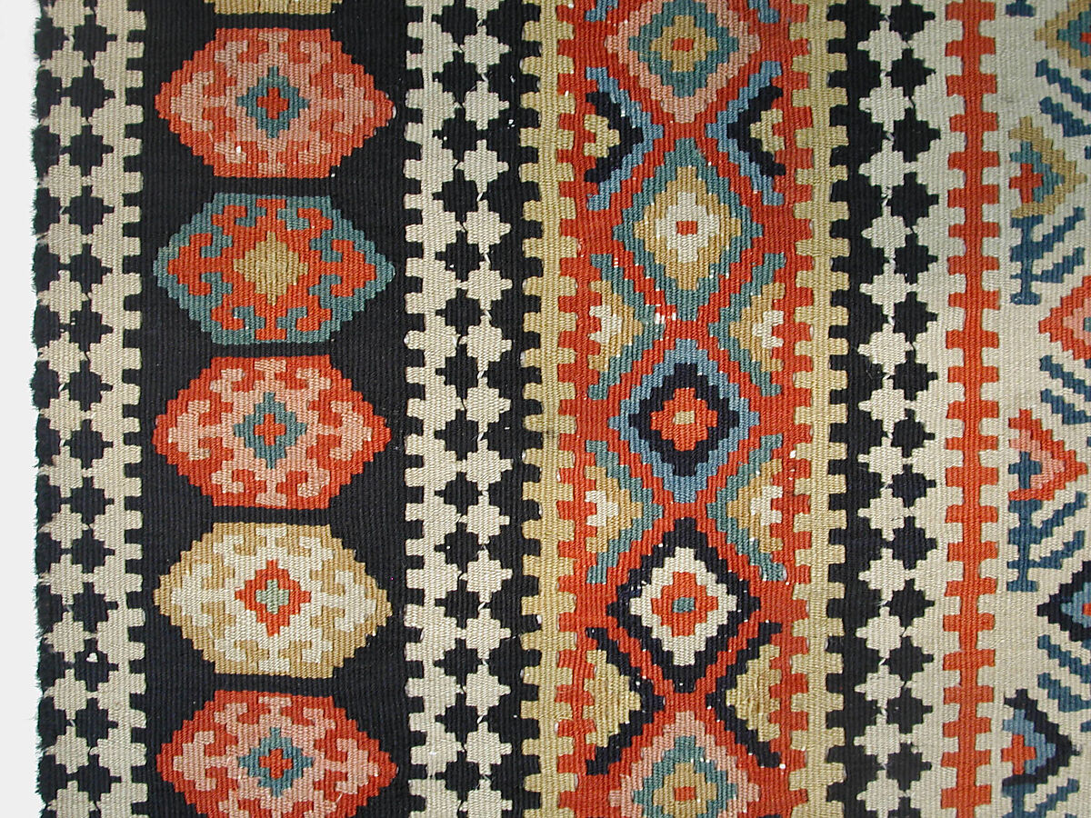 "Senneh" Prayer Rug, Cotton (warp), wool (weft); tapestry-woven
