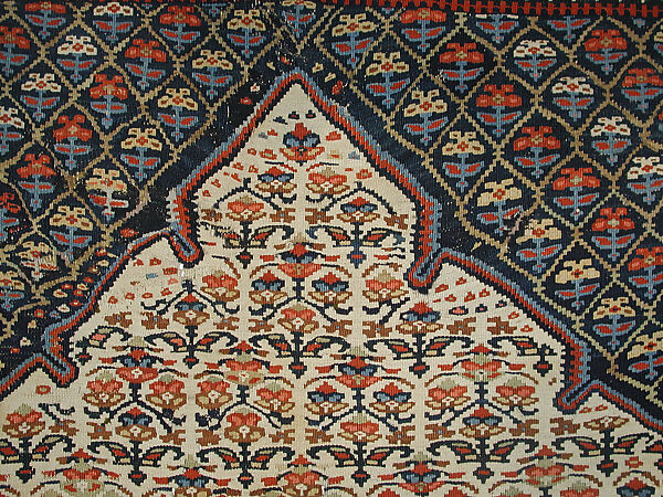 Carpet, Cotton, wool; tapestry-woven