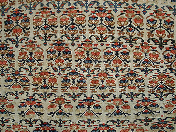 Carpet, Cotton, wool; tapestry-woven