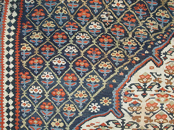 Carpet, Cotton, wool; tapestry-woven