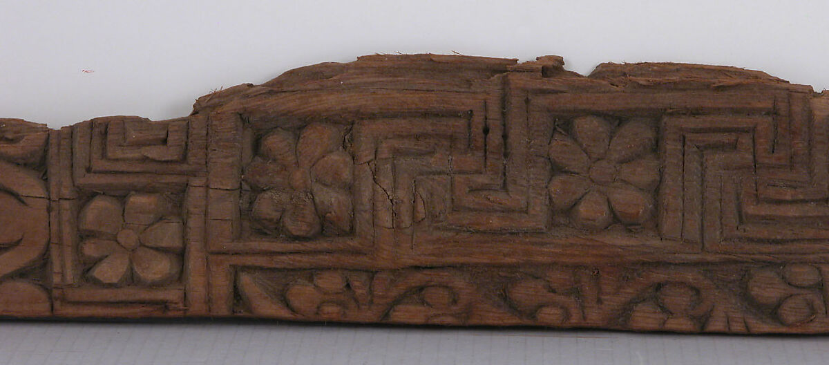 Fragment of a Panel, Wood; carved 