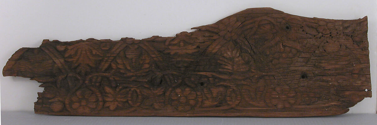 Panel, Wood; carved