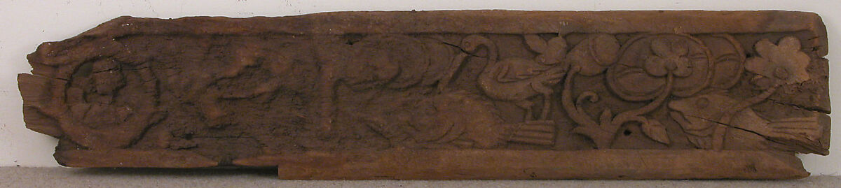 Panel, Wood; carved