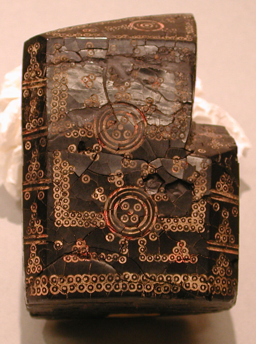 Chess Piece, King, Jet; carved