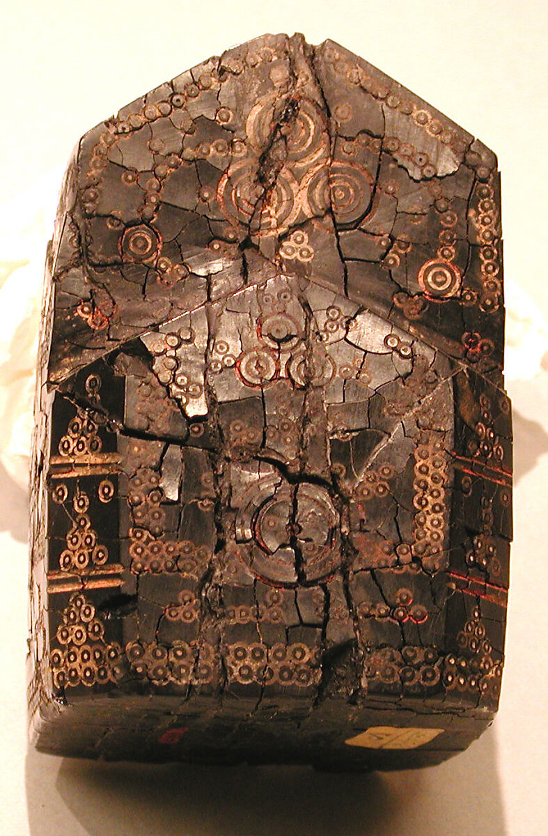 Chess Piece, King, Jet; carved