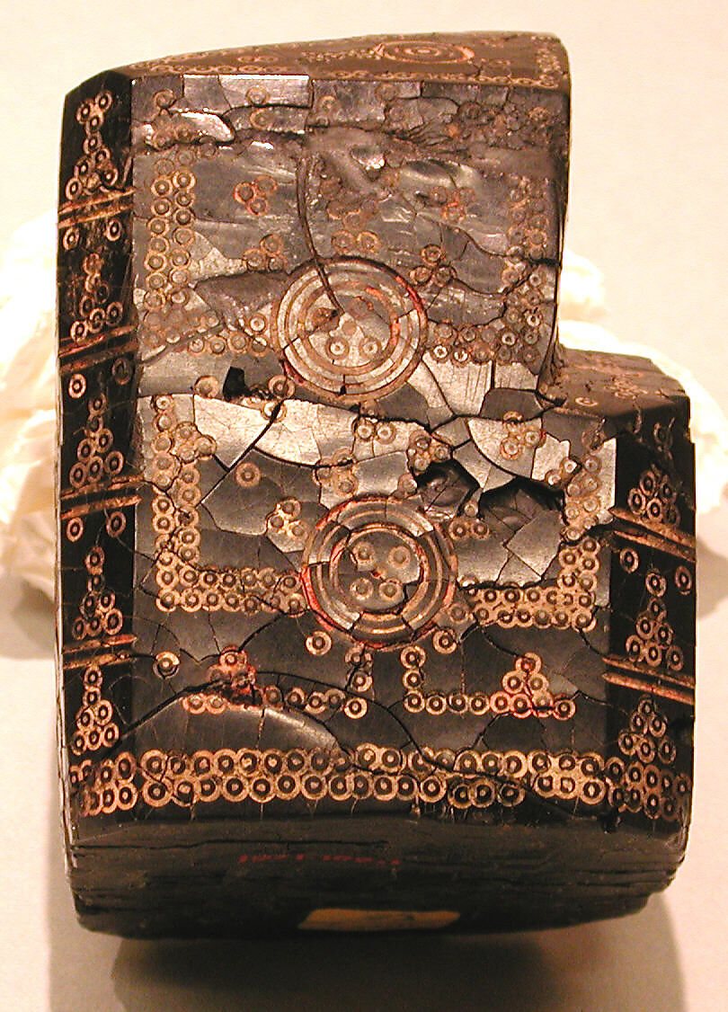 Chess Piece, King, Jet; carved