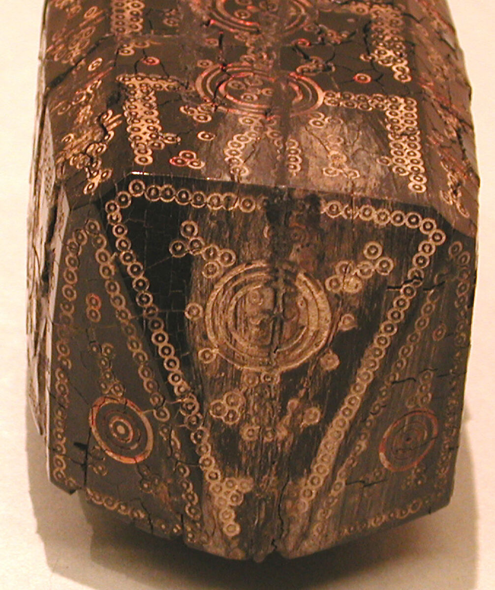 Chess Piece, King, Jet; carved