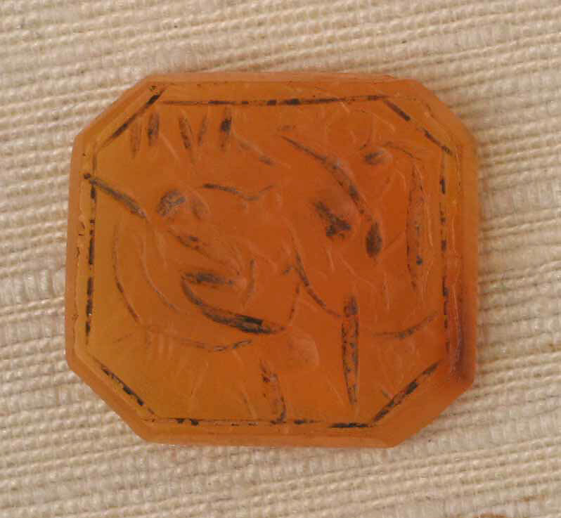 Seal Stamp, Chalcedony (carnelian) 