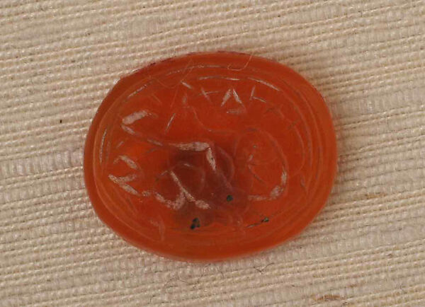 Seal Stamp, Chalcedony (carnelian) 