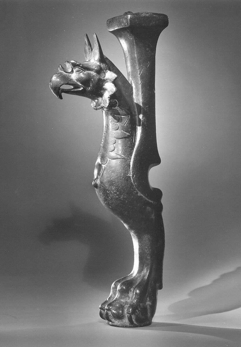Throne Leg in the Shape of a Griffin, Bronze; cast around a ceramic core and chased