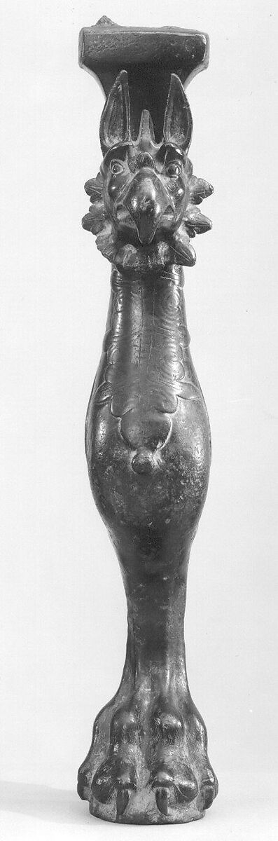 Throne Leg in the Shape of a Griffin, Bronze; cast around a ceramic core and chased