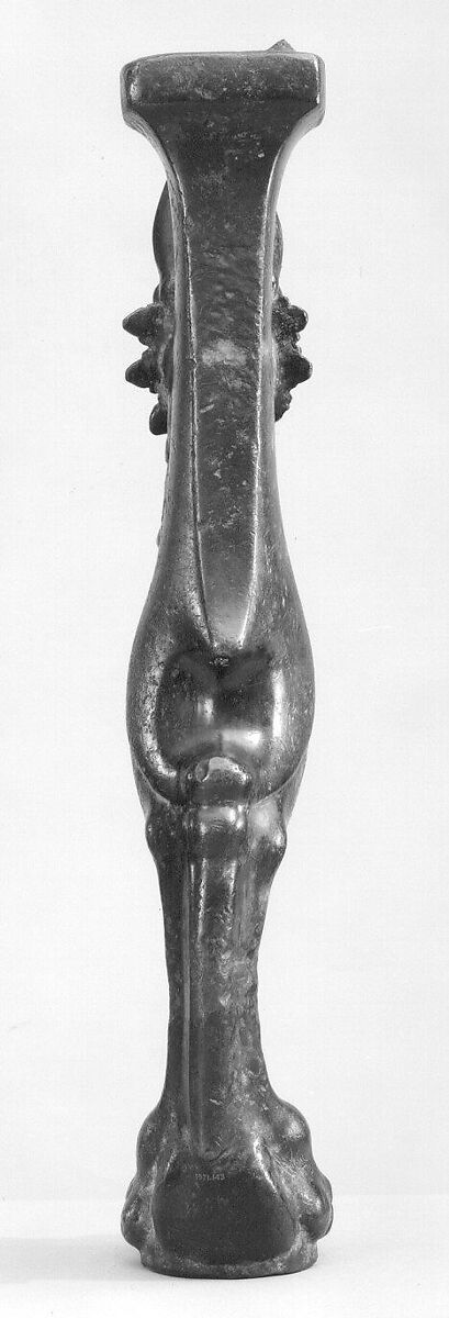 Throne Leg in the Shape of a Griffin, Bronze; cast around a ceramic core and chased