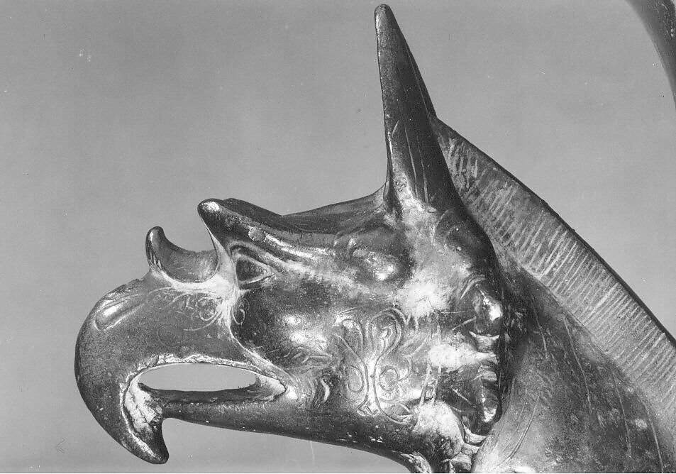 Throne Leg in the Shape of a Griffin, Bronze; cast around a ceramic core and chased