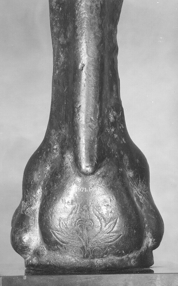 Throne Leg in the Shape of a Griffin, Bronze; cast around a ceramic core and chased
