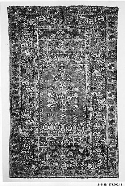 Carpet, Wool (warp, weft, and pile); symmetrically woven pile 