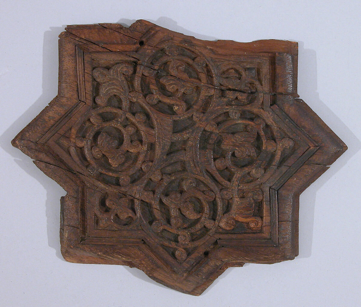 Panel, Wood; carved and inlaid 