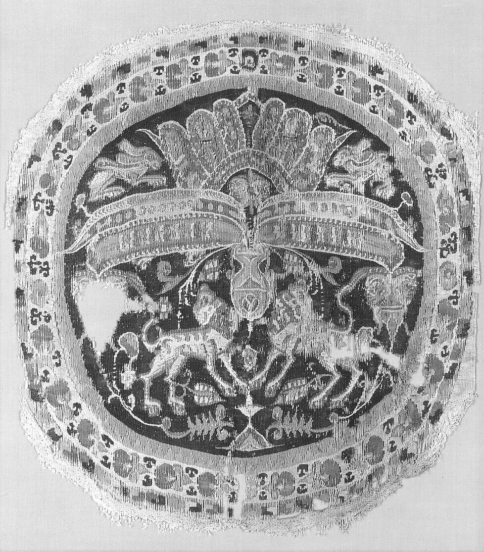 Insert from a Coptic Garment, Linen, wool; plain weave, tapestry weave