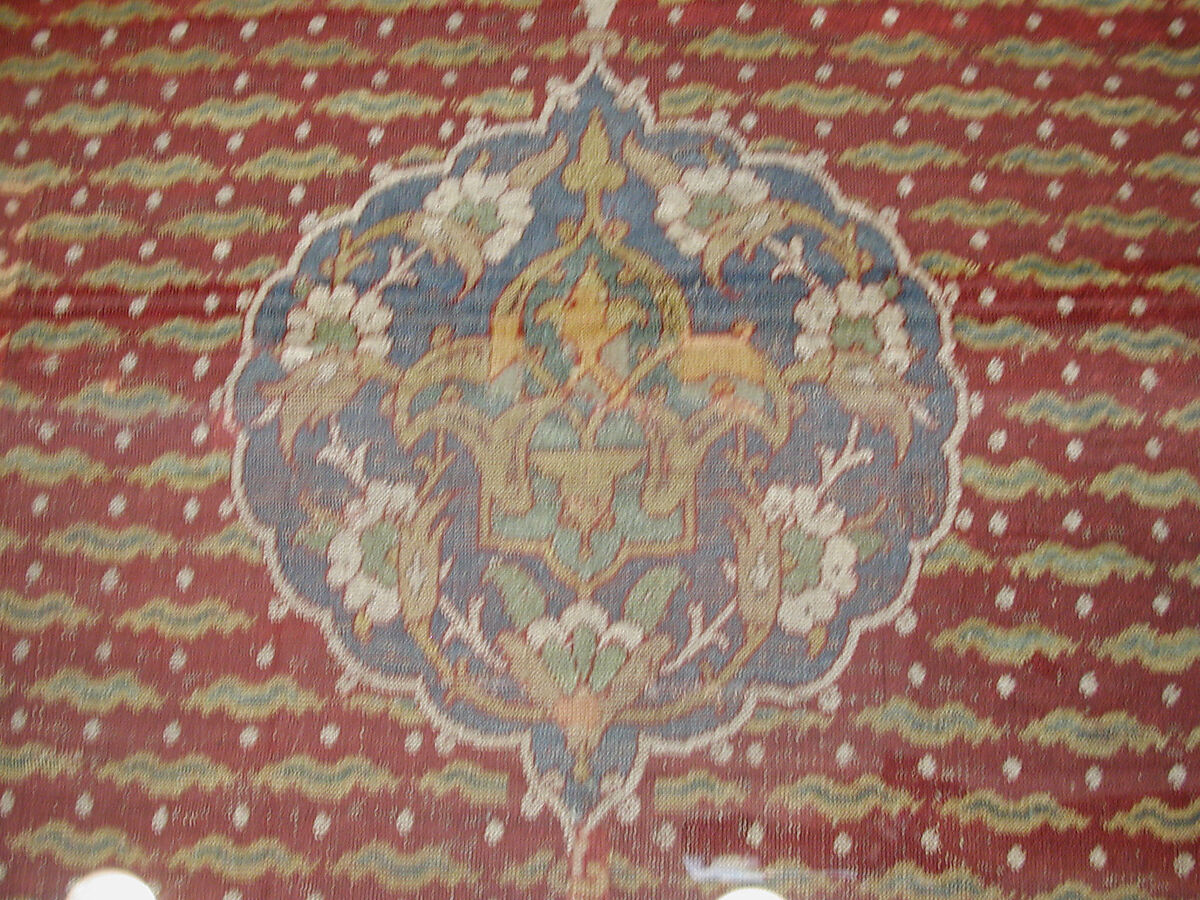 Carpet, Wool (warp, weft, and pile); asymmetrically knotted pile