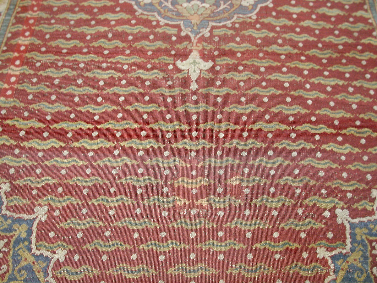 Carpet, Wool (warp, weft, and pile); asymmetrically knotted pile