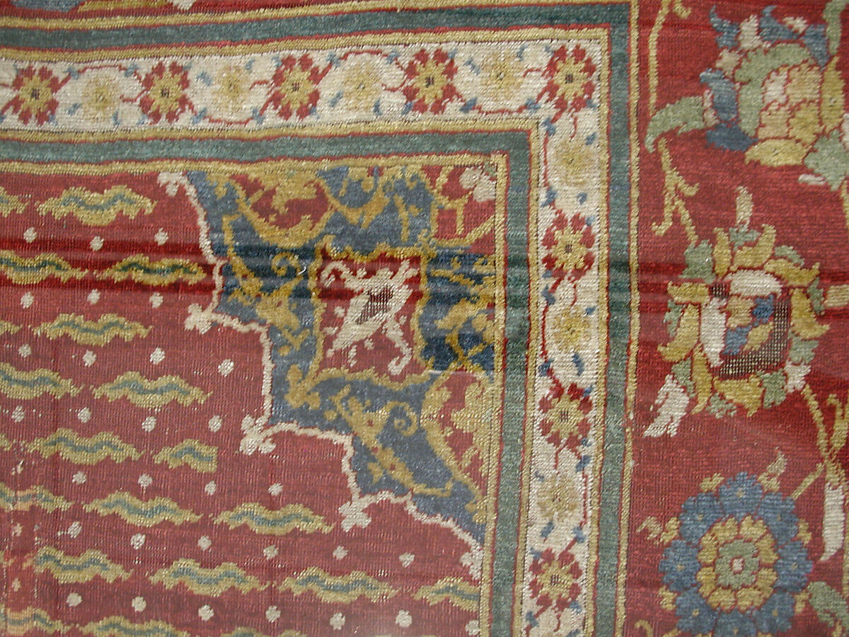 Carpet, Wool (warp, weft, and pile); asymmetrically knotted pile