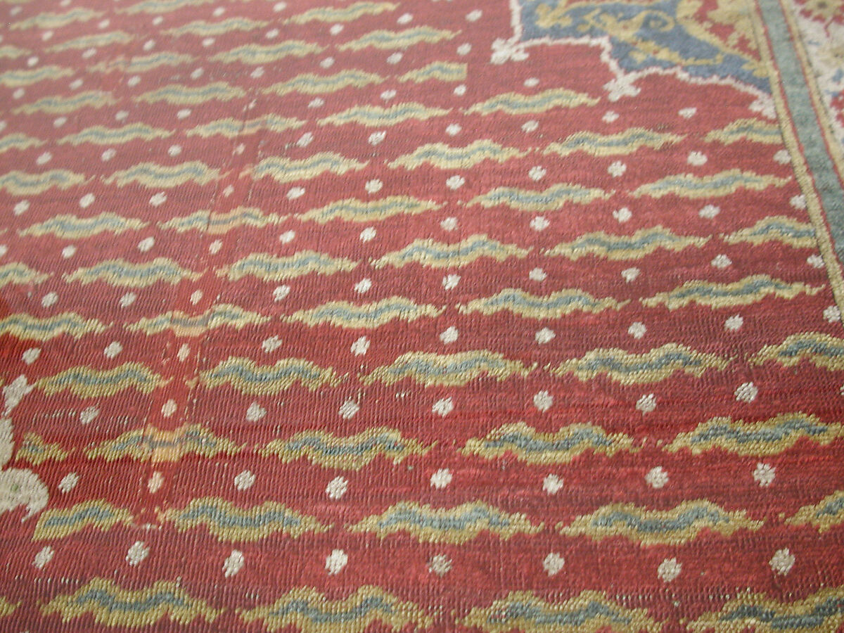 Carpet, Wool (warp, weft, and pile); asymmetrically knotted pile