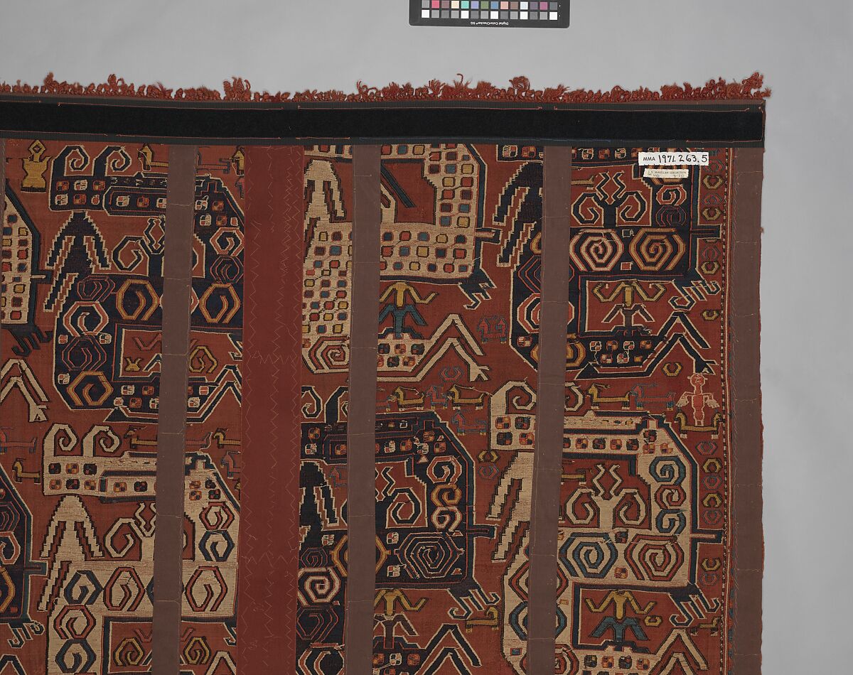 Dragon Carpet, Wool, cotton; plain weave with supplementary-weft embroidery (Soumak)