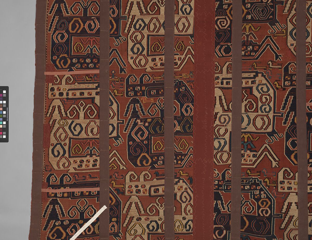 Dragon Carpet, Wool, cotton; plain weave with supplementary-weft embroidery (Soumak)