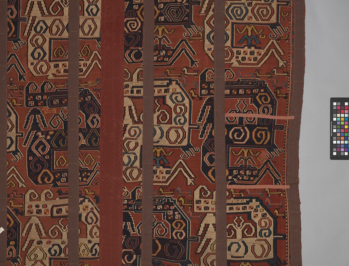 Dragon Carpet, Wool, cotton; plain weave with supplementary-weft embroidery (Soumak)