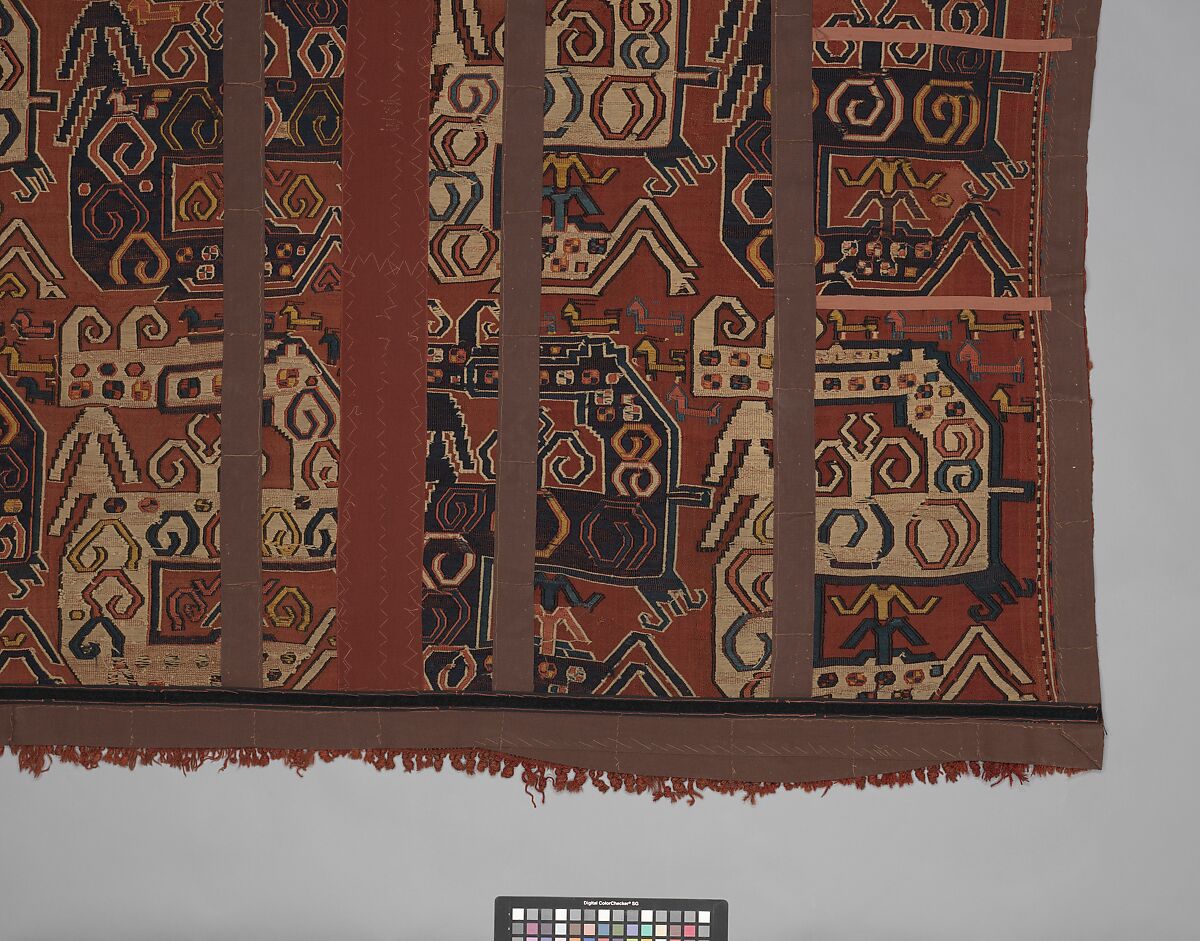 Dragon Carpet, Wool, cotton; plain weave with supplementary-weft embroidery (Soumak)