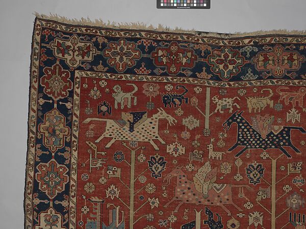 Carpet, Wool (warp, weft, and pile); symmetrically knotted pile