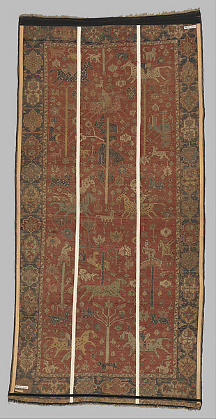 Carpet, Wool (warp, weft, and pile); symmetrically knotted pile