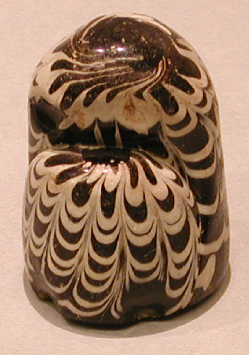 Chess Piece, King, Glass; marvered and tooled