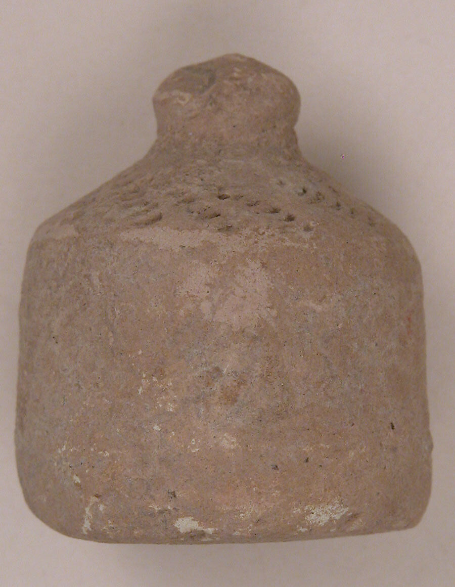 Chess Piece, Probably a Pawn, Earthenware; unglazed 